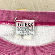F- Vintage Guess Fleeced Embroidered Crewneck