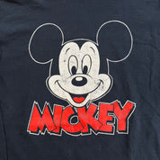 J- Vintage Disney Mickey Text & Graphic Made In USA Lightweight Hoodie - L