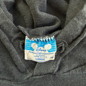 J- Vintage Disney Mickey Text & Graphic Made In USA Lightweight Hoodie - L