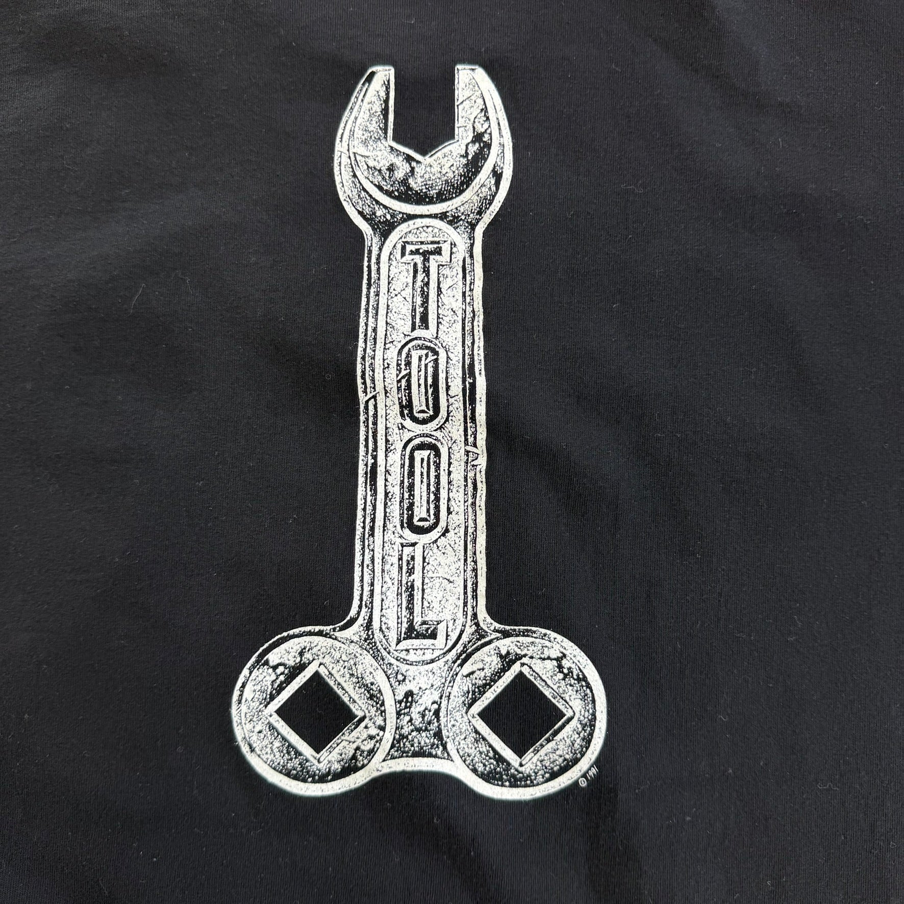 J- Vintage Tool Wrench Graphic Made In Mexico Giant Tag Tee - XL