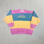 F- Vintage Guess Fleeced Embroidered Crewneck
