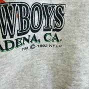 J- Vintage '93 NFL Super Bowl 27 Bills Clash With The Cowboys Graphic Made In USA Crewneck - L