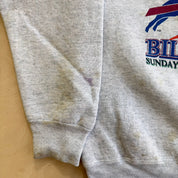 J- Vintage '93 NFL Super Bowl 27 Bills Clash With The Cowboys Graphic Made In USA Crewneck - L