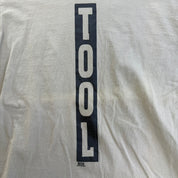 J- Vintage 90s Tool Tan Dictionary Spiral Text Artimonde Tag Single Stitch Tee - L