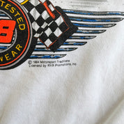 J- Vintage '94 Nascar Ernie Irvan Halvoline Car Graphic Crewneck - L