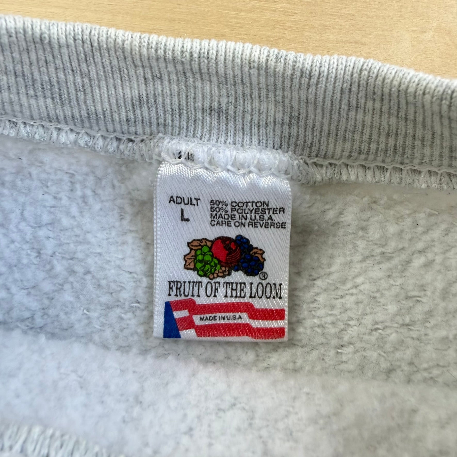 Vintage 90s Fruit Of The Loom Made In USA Regional Police Academy Graphic Crewneck - L