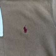 J- Vintage Polo RL Embroidered Logo Zip Up Hoodie - XL