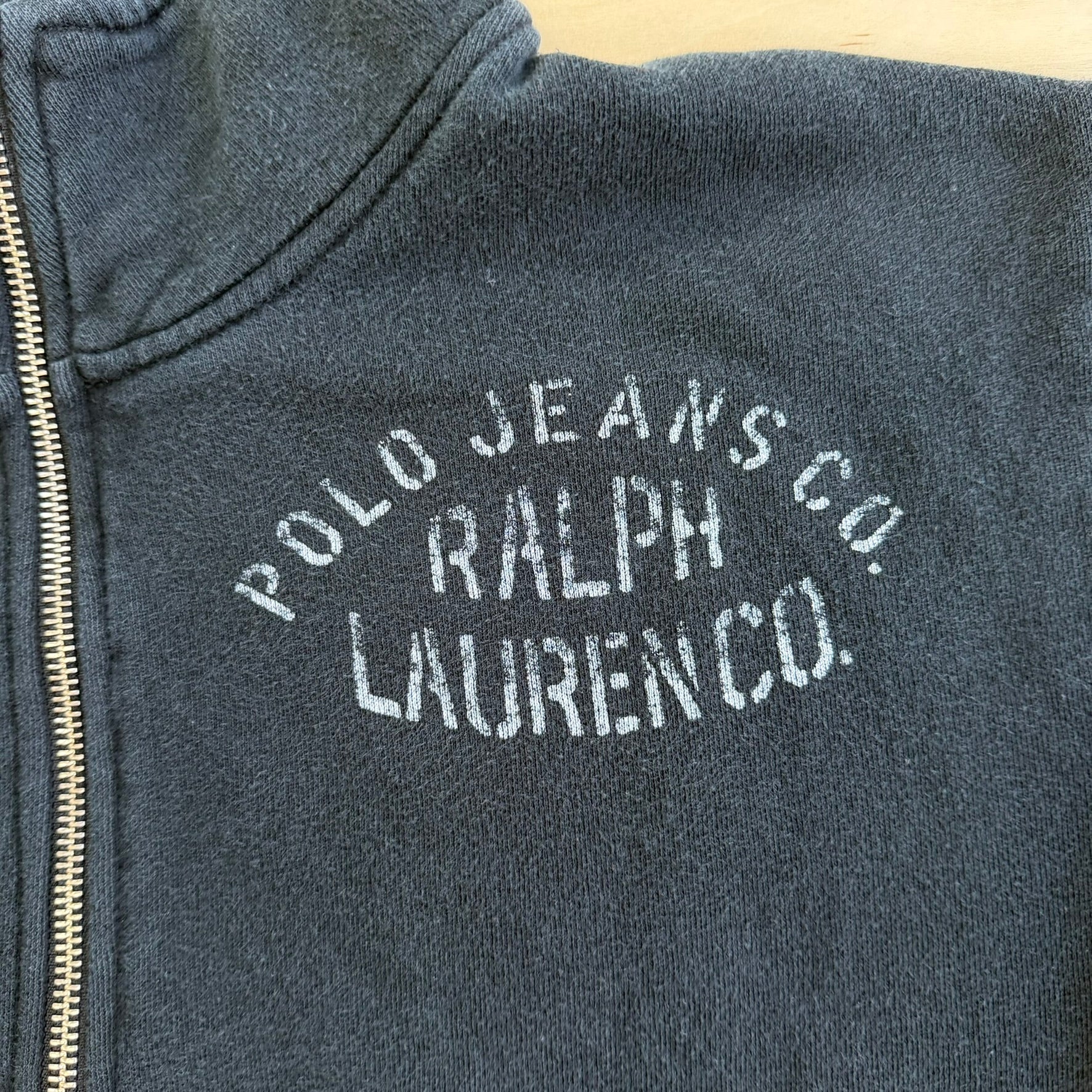J- Vintage Polo RL Jeans Company Zip Up Sweatshirt Track Jacket - L