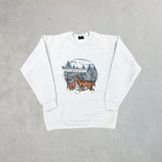 F- Vintage White Tail Deer In Snow Crewneck