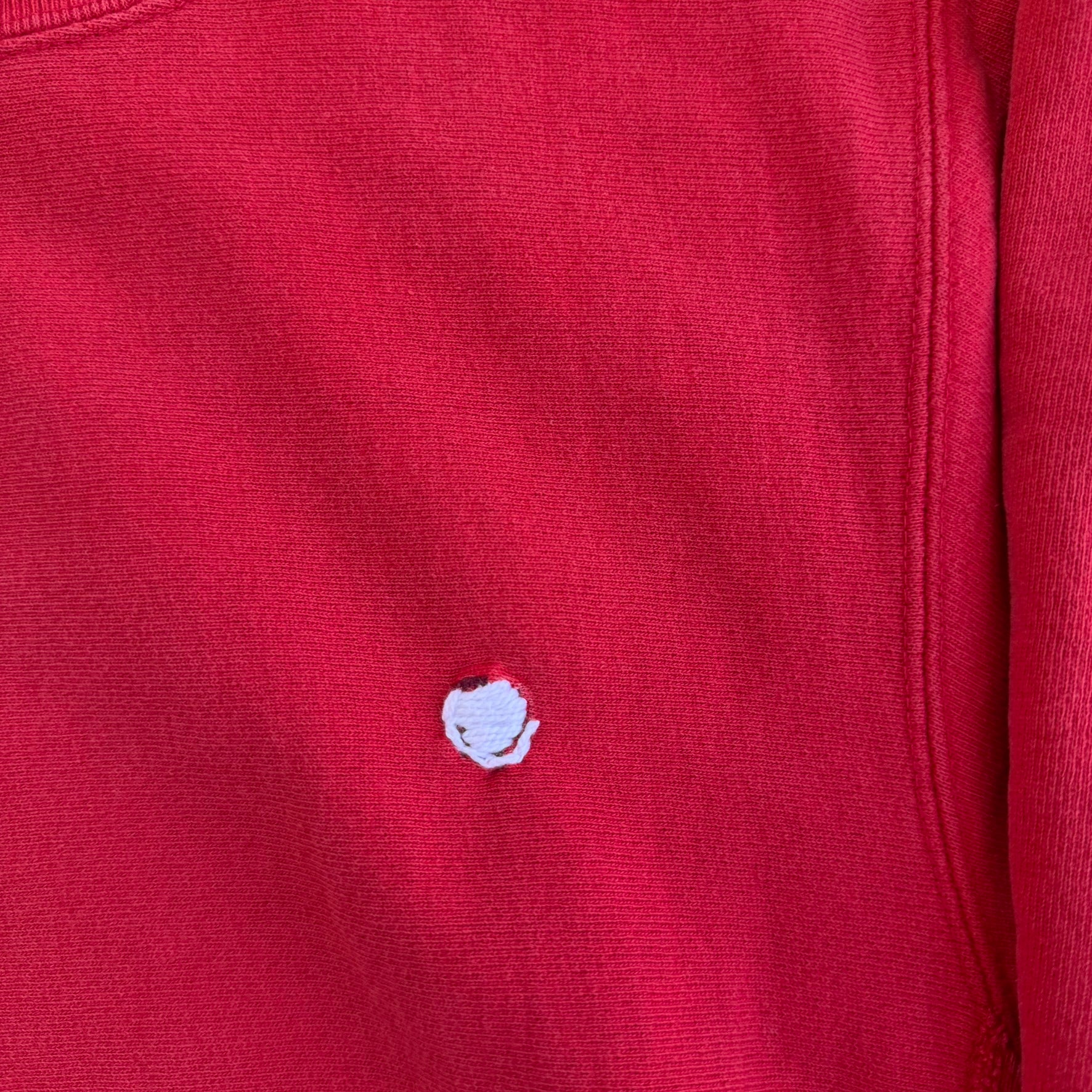 J- Vintage 90s Champion Reverse Weave Made In USA Red Crewneck - M