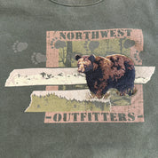 Northwest Outfitters Embroidered Bear Graphic Crewneck - L
