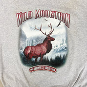 F- Vintage Wild Mountain Wilderness Expedition Deer Crewneck