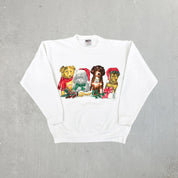 F- Vintage Christmas Dogs Graphic Crewneck