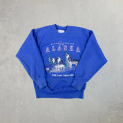 F- Vintage Galt Sand Alaska Crest & Wolves Graphic Crewneck