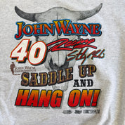 J- Vintage '99 Nascar Coors Light Racing John Wayne Cancer Institute Pick It Up Pilgrim Graphic Crewneck - XL