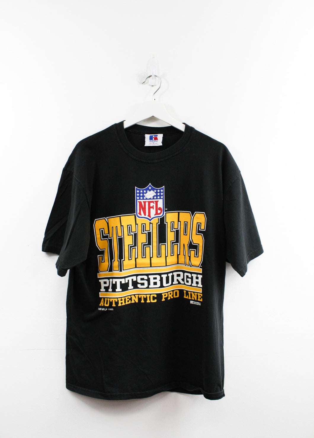 Vintage 95' Russell Athletic Made in USA NFL Pittsburgh Steelers Logo Tee
