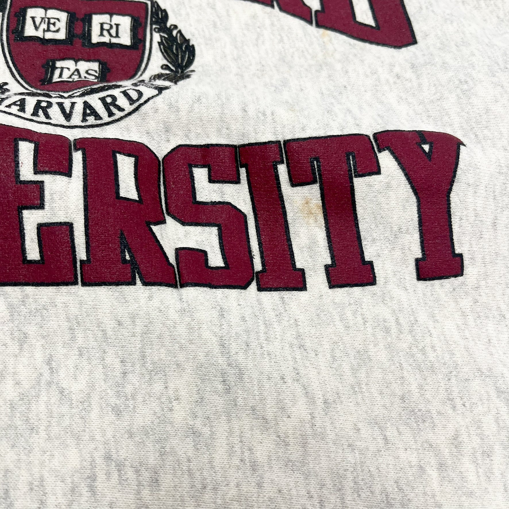 F- Vintage Harvard University Text & Seal Crewneck