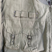 Vintage Sean John Cargo Zip Up Bomber Jacket - 2XL