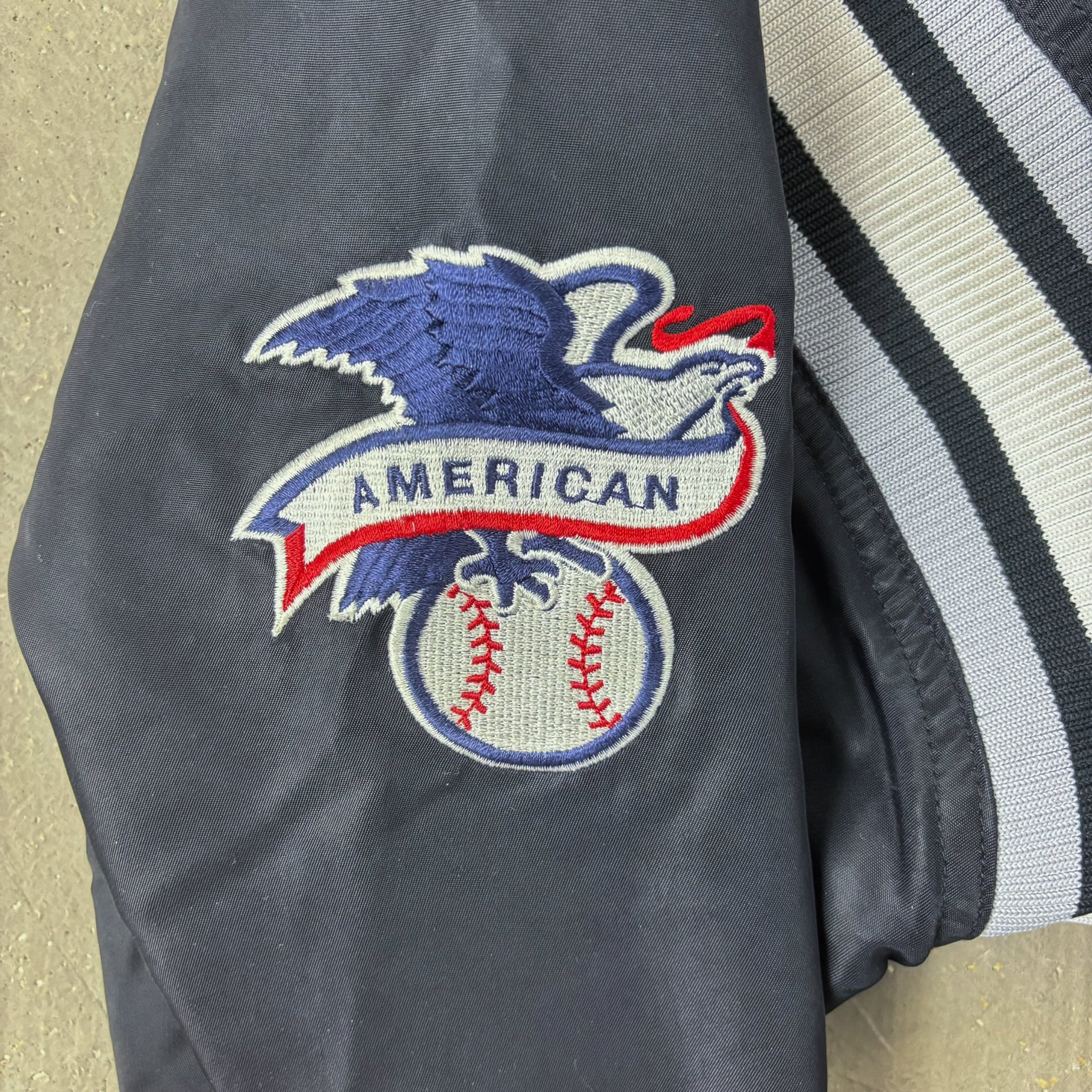 F- Vintage Chicago White Sox MLB Starter Diamond Collection Bomber Jacket