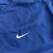 J- Vintage 90s Nike Embroidered Swoosh Lightweight Zip Up Navy Jacket - L