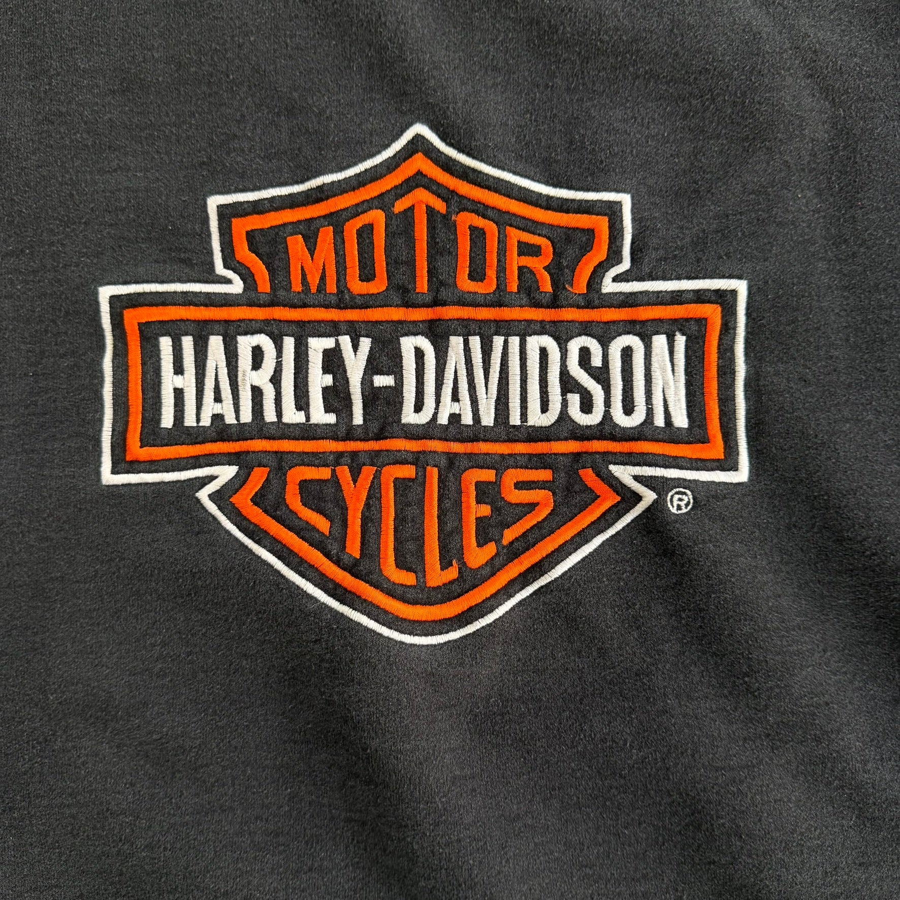 Vintage Harley Davidson London Ontario Embroidered Text & Logo Crewneck - XL
