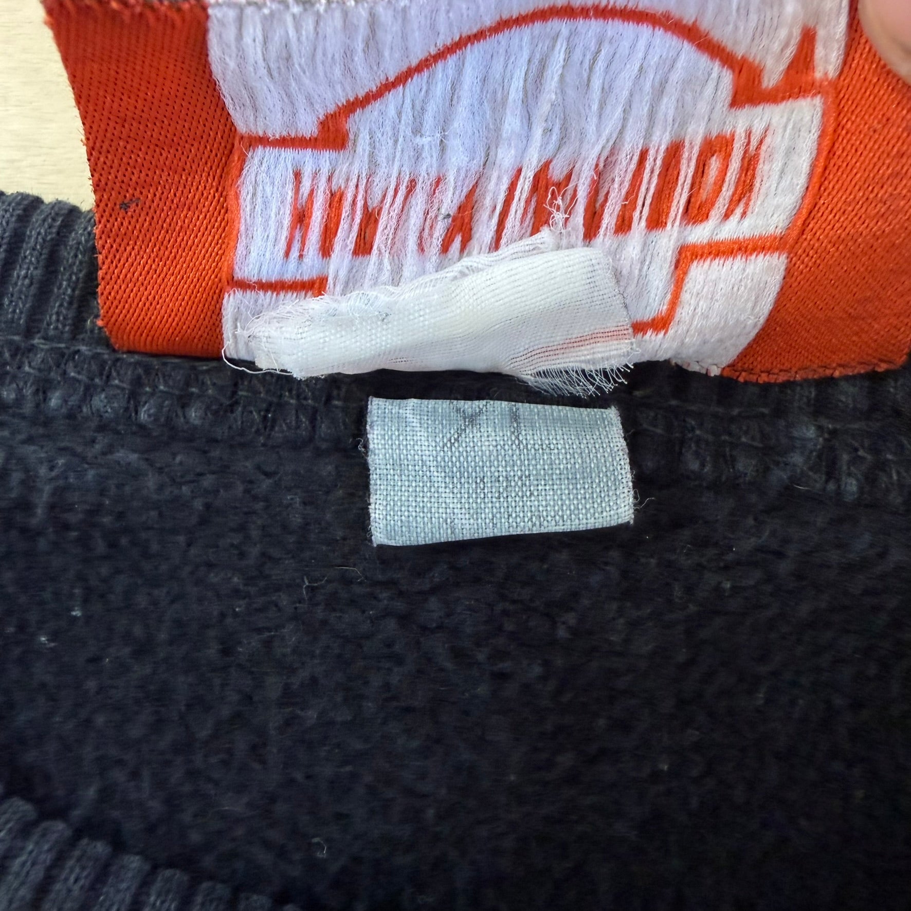Vintage Harley Davidson London Ontario Embroidered Text & Logo Crewneck - XL