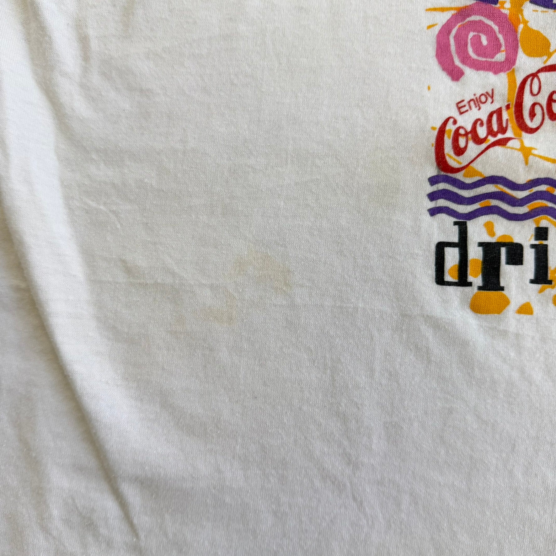 J- Vintage 90s Burger King Whooper & Fries Graphic Made In USA Single Stitch Tee - XL