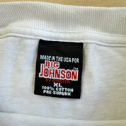 J- Vintage 90s Big Johnson Lubes Graphic Made In USA Single Stitch Tee - XL