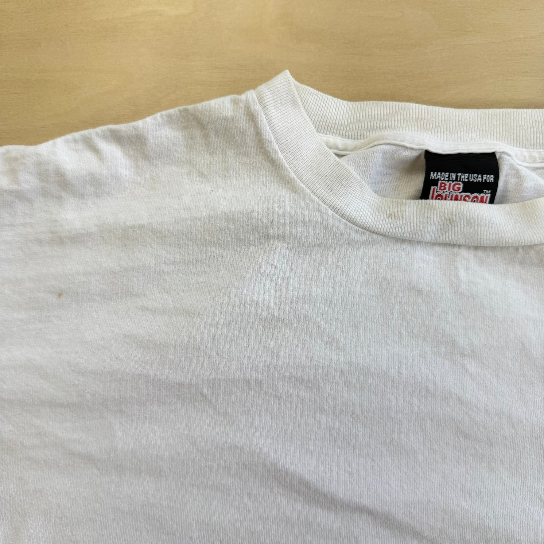 J- Vintage 90s Big Johnson Lubes Graphic Made In USA Single Stitch Tee - XL