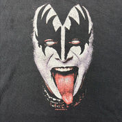 F- Vintage '02 Kiss Gene Simmons Demon Face Picture Hanes Tag Tee
