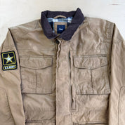 Vintage Gap Flannel Lined Canvas Chore Jacket - M