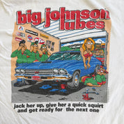J- Vintage 90s Big Johnson Lubes Graphic Made In USA Single Stitch Tee - XL
