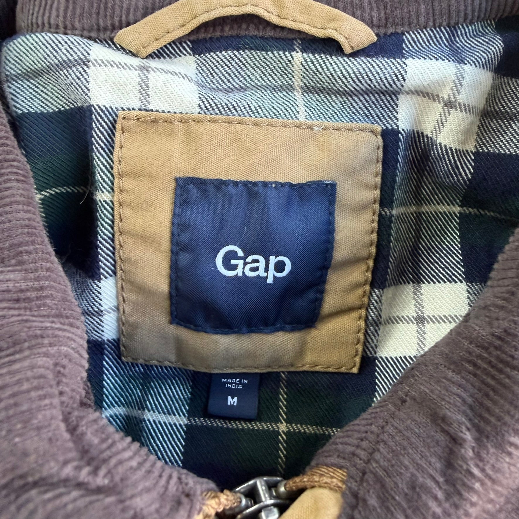 Vintage Gap Flannel Lined Canvas Chore Jacket - M