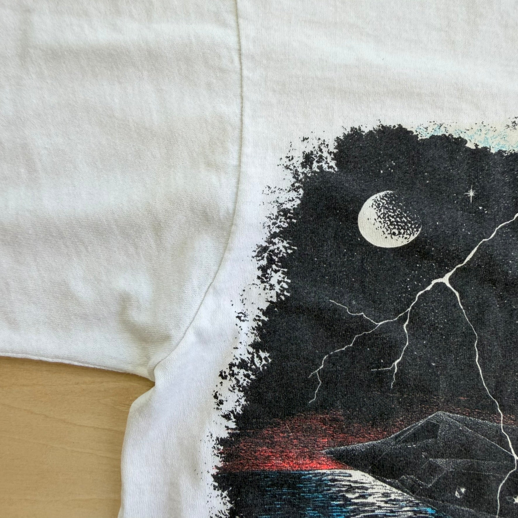 J- Vintage 90s F0117 Stealth Fighter Jet Graphic Made In USA Single Stitch Tee - M