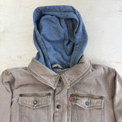 Levi's Sherpa Lined Canvas Hooded Jacket - M