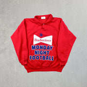 F- Vintage Budweiser Monday Night Football Polo Crewneck