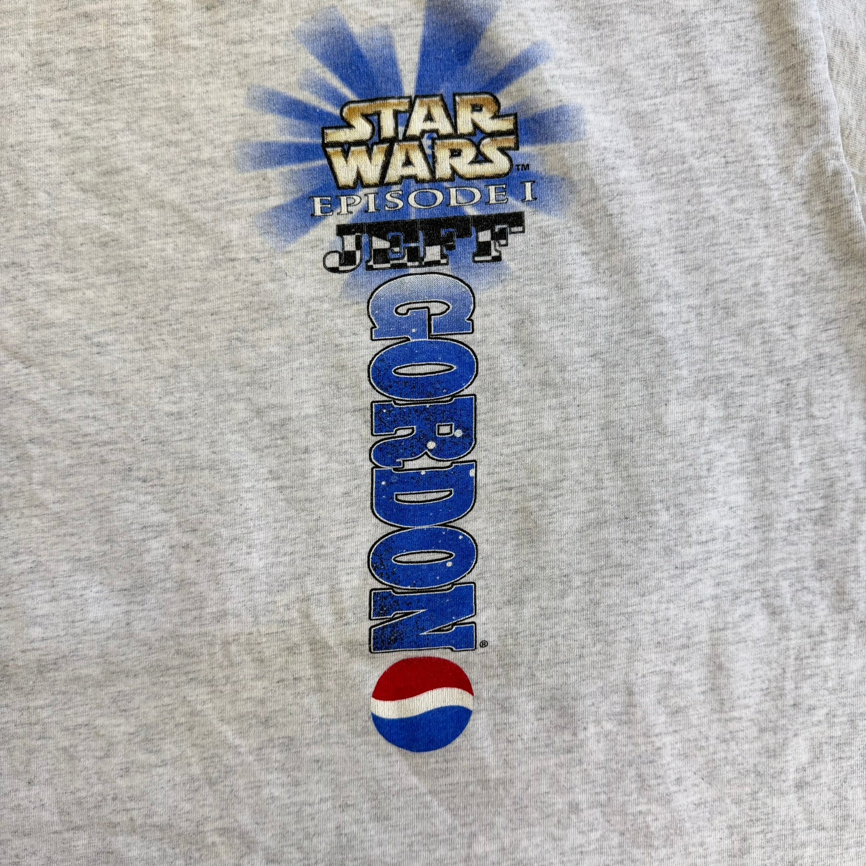 J- Vintage '99 Nascar Jeff Gordon Pepsi Star Wars Episode 1 Graphic Tee - L
