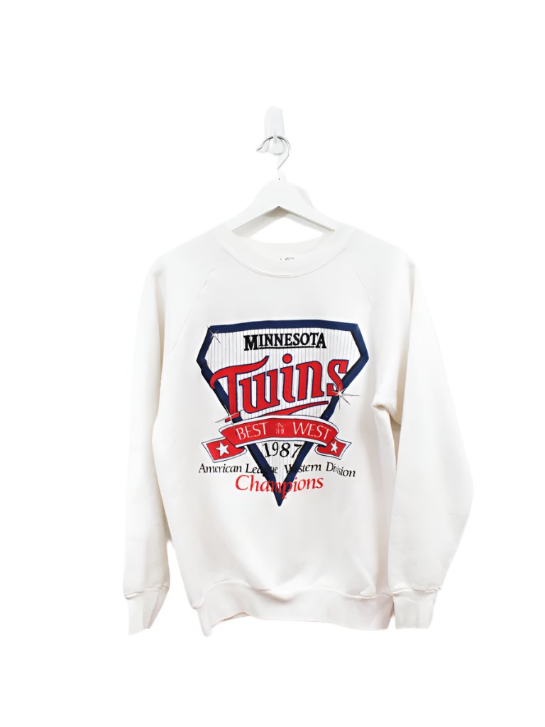 Z - Vintage 1987 Twins American League West Division Champs MLB Crewneck