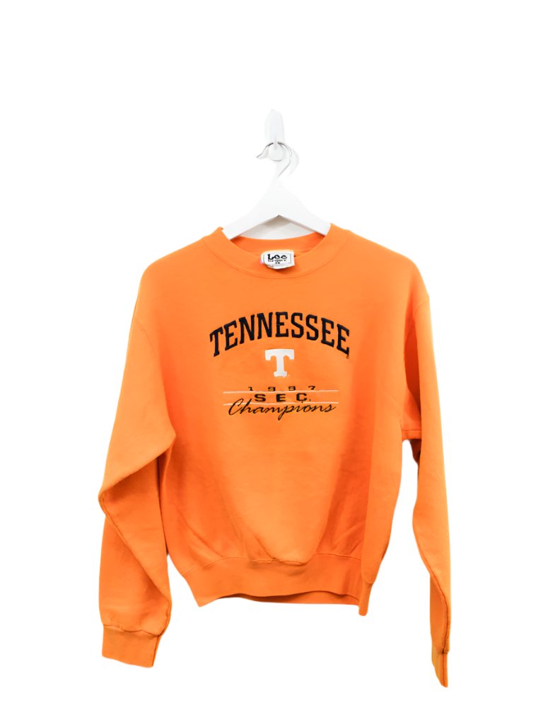 Z - Vintage 1997 Tennessee NEC Champs Embroidered Lee Crewneck