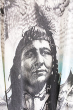 Load image into Gallery viewer, Epic vintage Mc Lane Native American Indian all over graphic print shirt with Hawk
