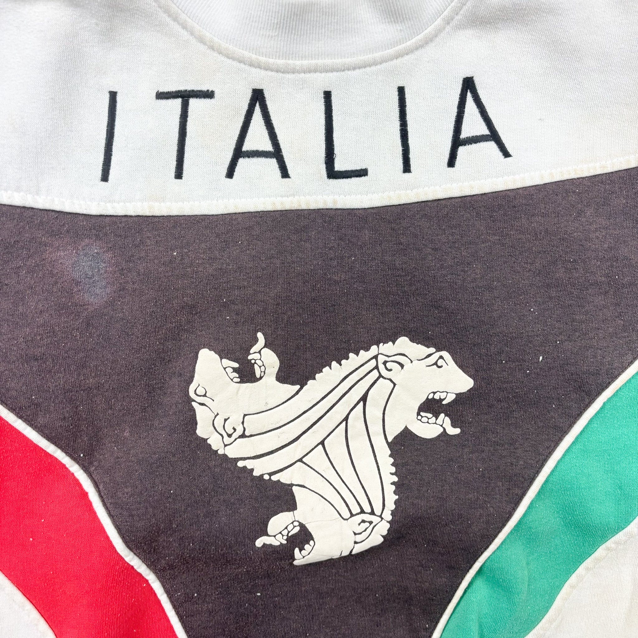 F- Vintage Adidas 90's Italian World Cup Embroidered Crewneck