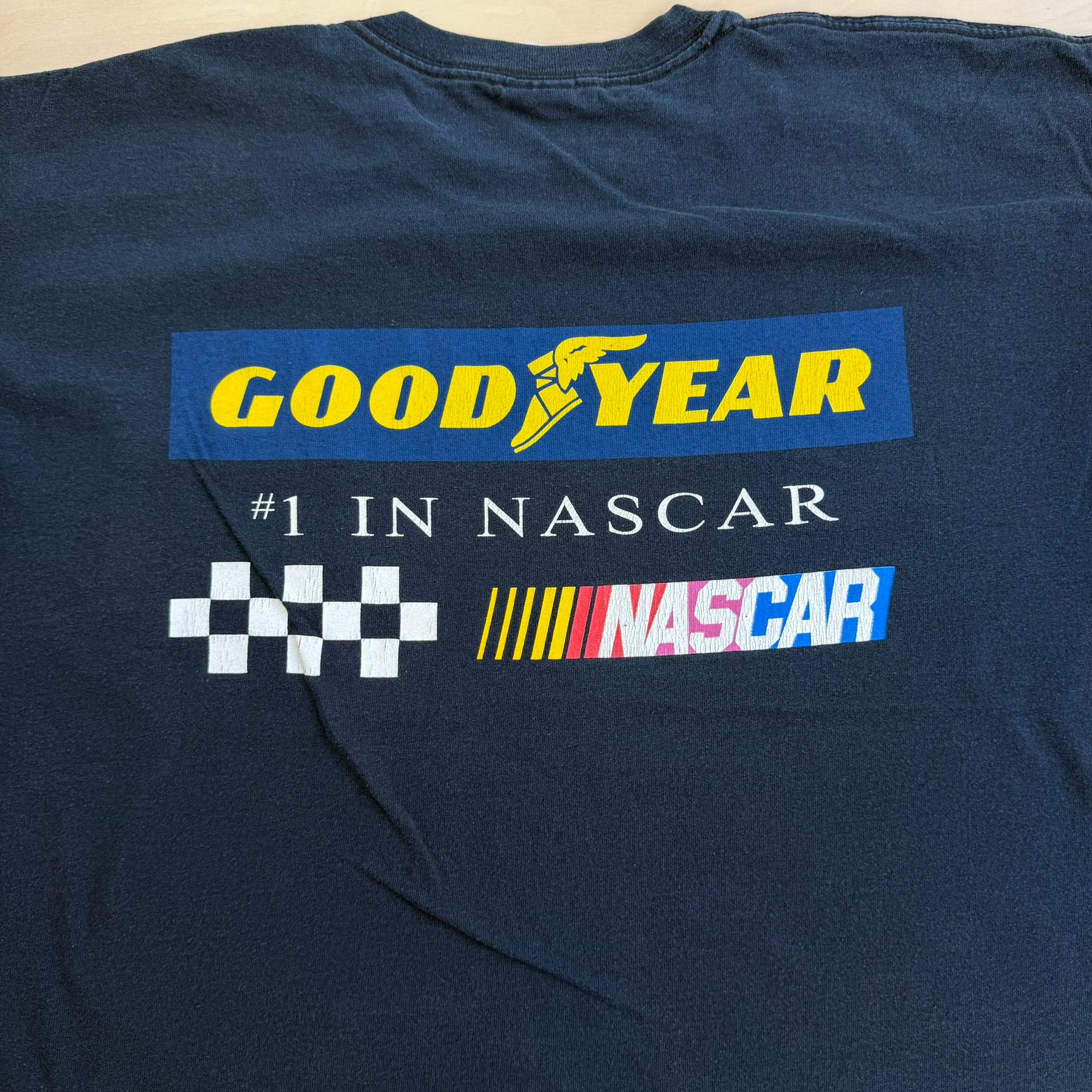J- Vintage Nascar Good Year #1 In Nascar Graphic Pocket Tee - XL