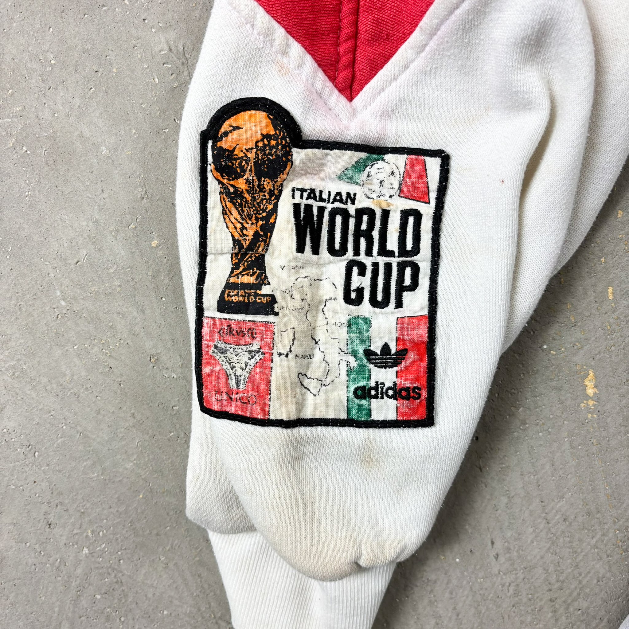 F- Vintage Adidas 90's Italian World Cup Embroidered Crewneck