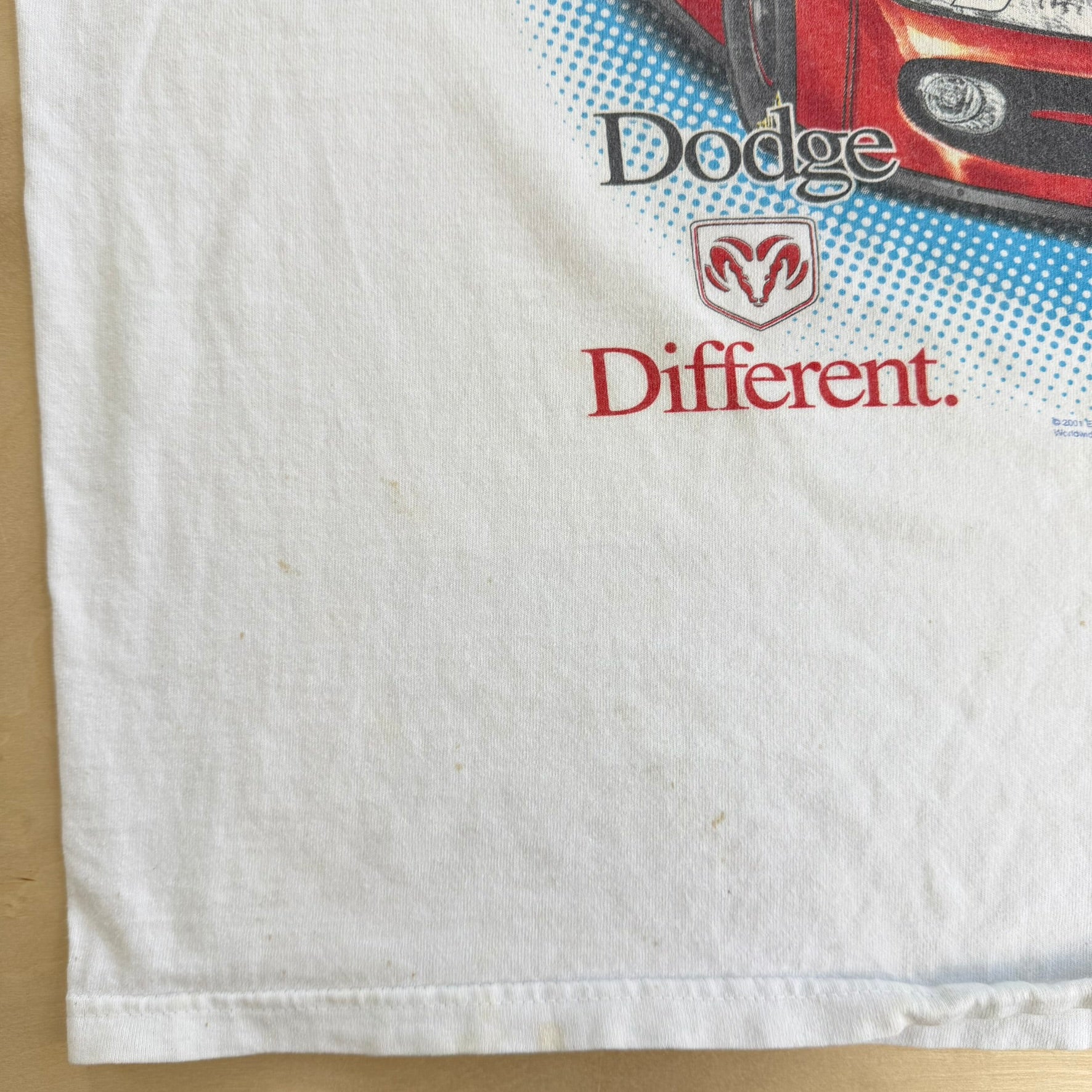 J- Vintage '01 Nascar Bill Elliott Dodge Different Racing Car Graphic Tee - L