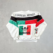 F- Vintage Adidas 90's Italian World Cup Embroidered Crewneck