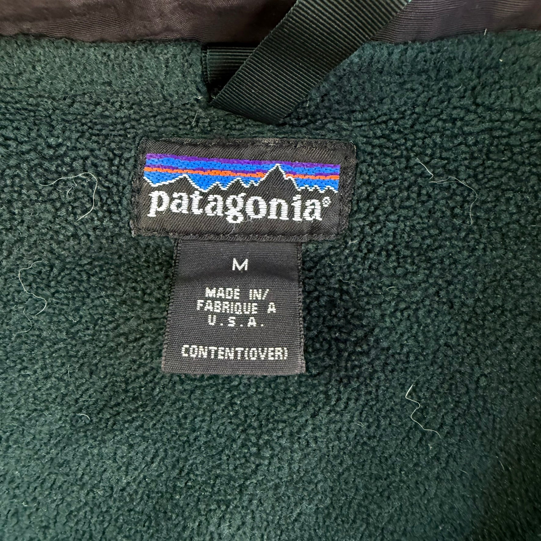 Vintage 90s Patagonia Made In USA Insulated Fleece Lined Warm Up Jacket - M (fits L)