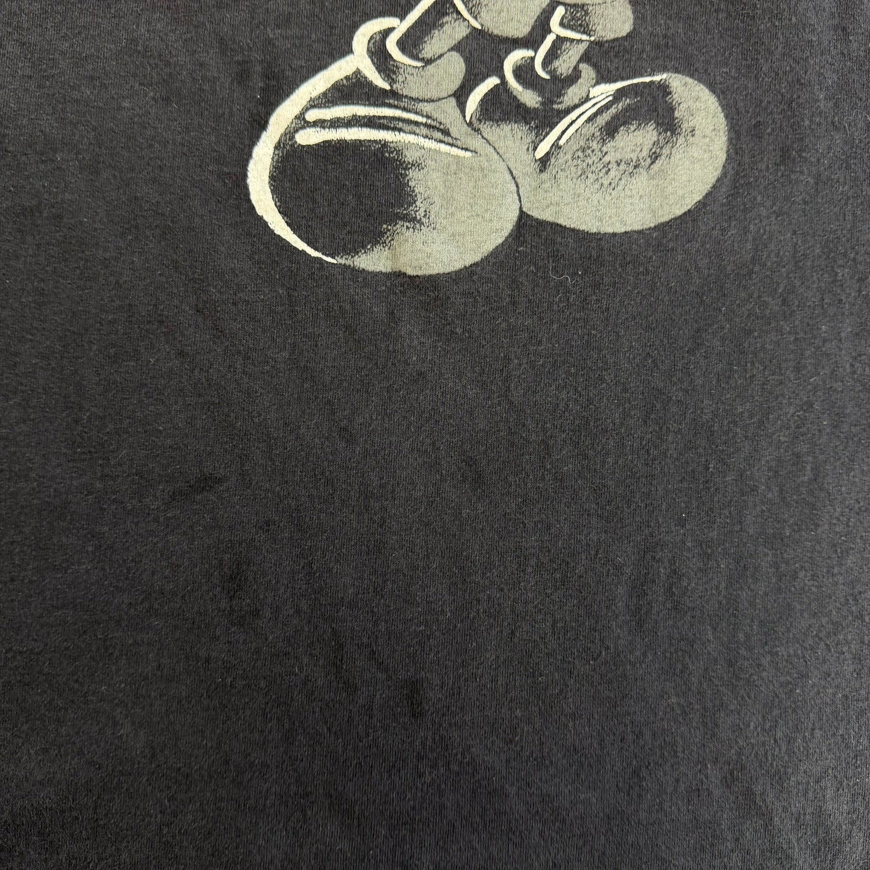 J- Vintage Disney Mickey Mouse Text & Graphic Made In USA Tee - XL