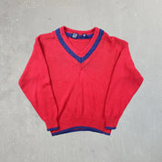 F- Vintage Gap V-Neck Red Knit Sweater