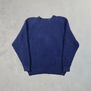 F- Vintage Gap Navy Heavy Knit Sweater