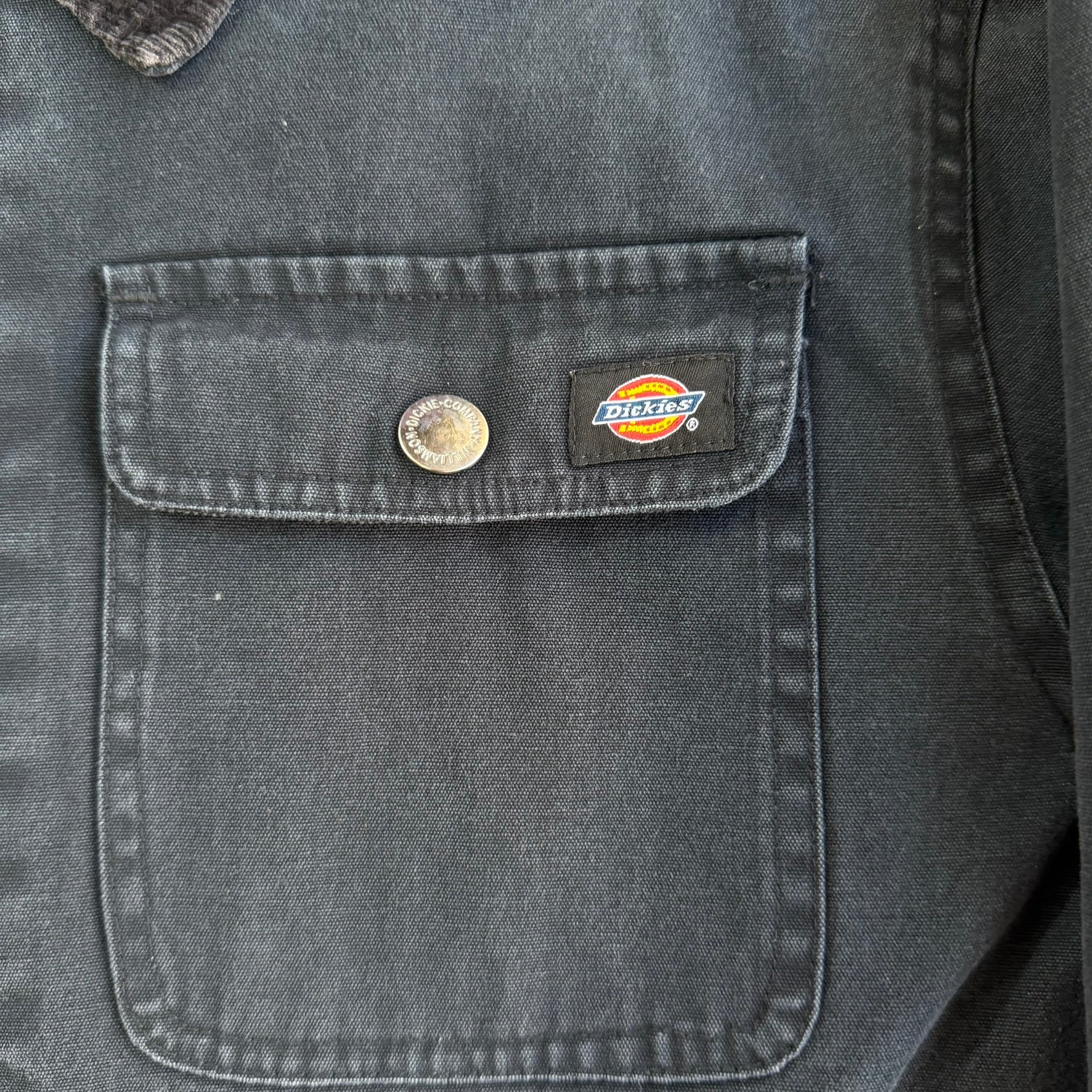 Vintage Dickies Flannel Lined Canvas Chore Jacket - L